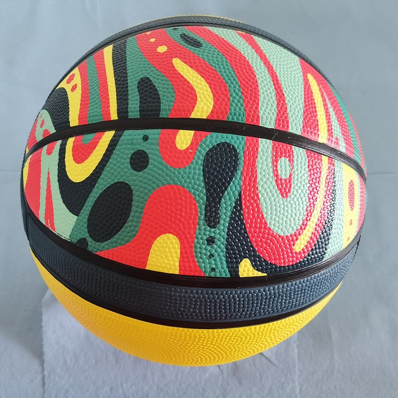 Rubber basketball