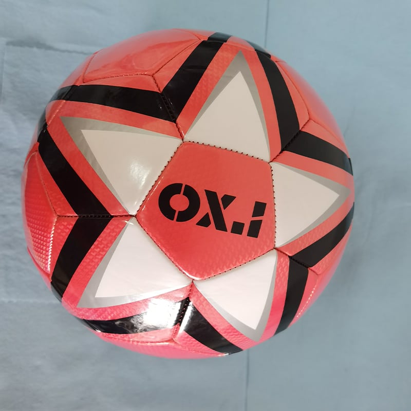 Machine stitched soccer ball