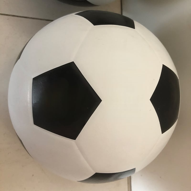 Vulcanized soccer ball