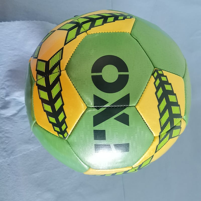 Machine stitched soccer ball